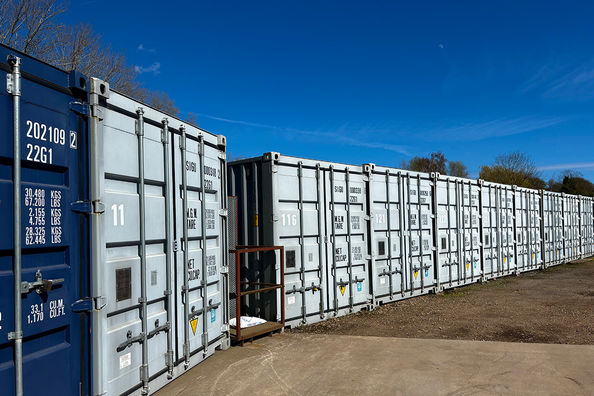 Self-store storage containers at Wardle & Keach