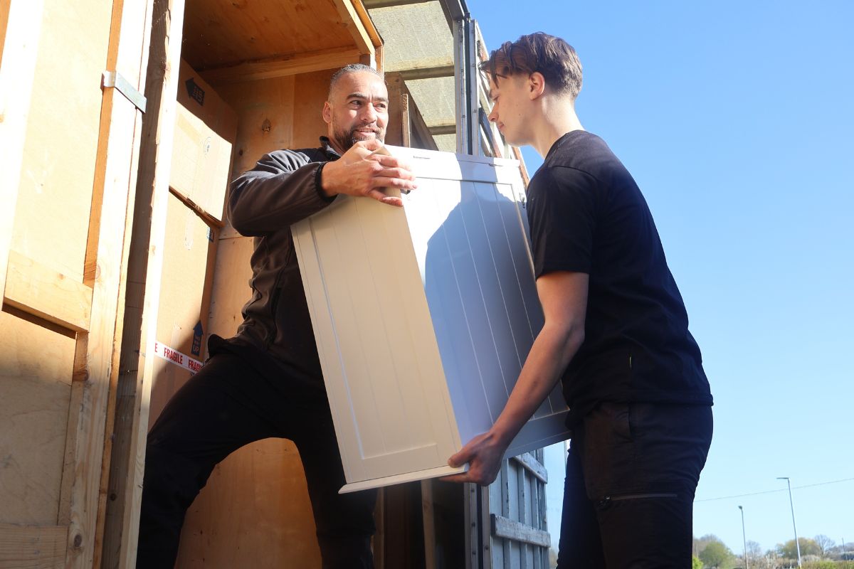 James Henry and Brandon assisting with a home removal